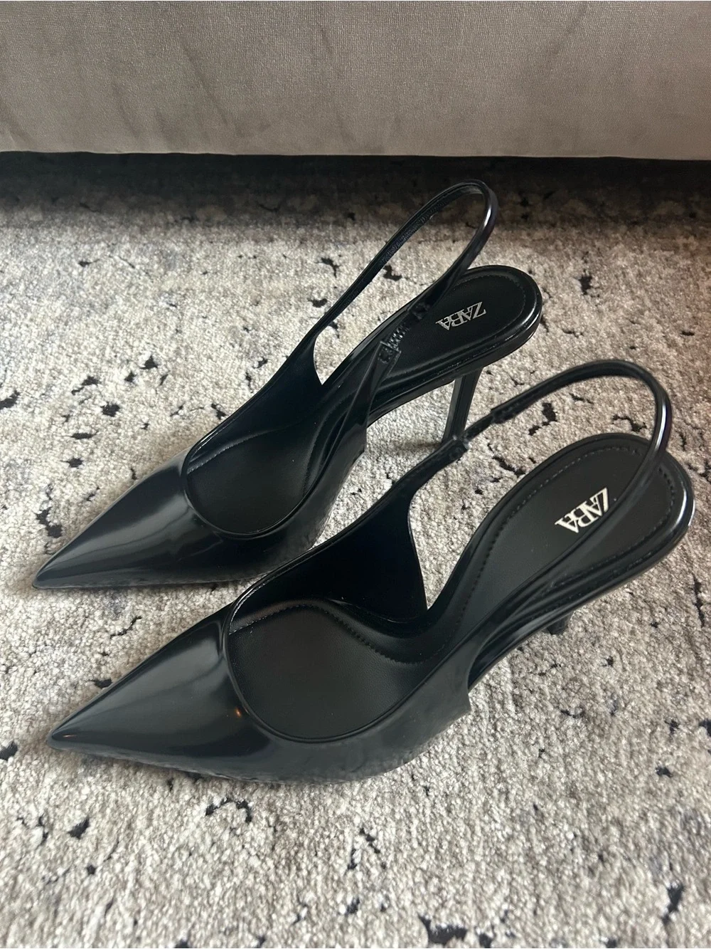 NWOT Zara Slingback Pointed Toe Pumps Size 7.5/38